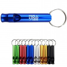 Promotional Metal Whistle Keychain Rings